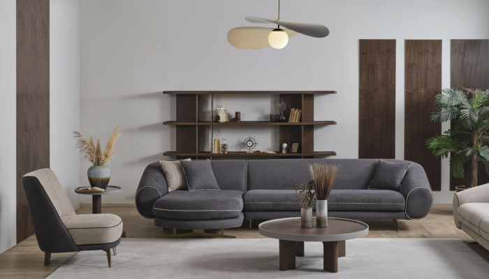 Grande paesaggio abitativo Tavolino da salotto di design Elegante tavolino 4 pezzi