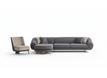 Grande paesaggio abitativo Tavolino da salotto di design Elegante tavolino 4 pezzi