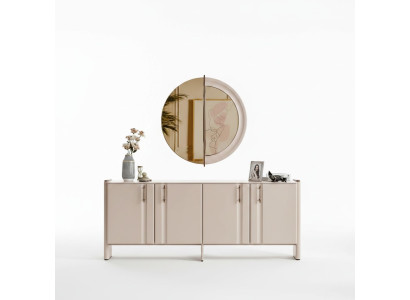 Sala da pranzo credenza di lusso elegante specchio in vetro set da 2 pieces