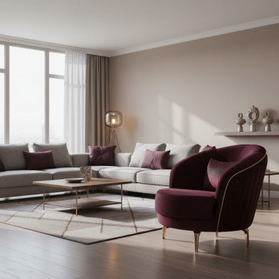 Sedia moderna design seduta imbottita tessuto arredamento tessile mobili soggiorno.