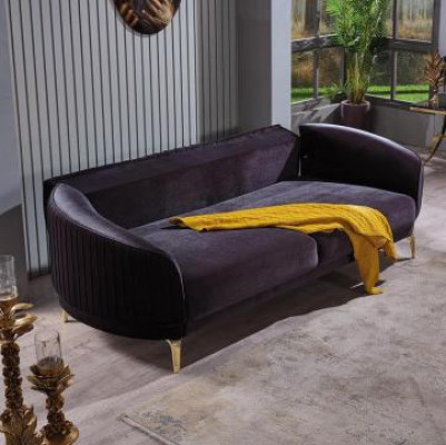 Divano a tre posti Moderno divano da salotto Nero Divani imbottiti di design