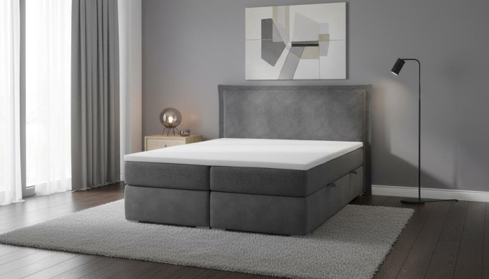 Letto Camera da letto Letto matrimoniale Lusso Moderno Mobili Designer Imbottito Letto boxspring