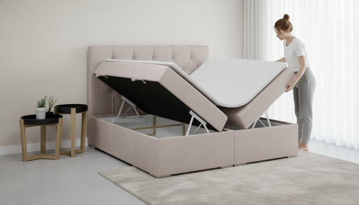 Letto Imbottito Design Mobili Letti Matrimoniali Nuovi Camera da Letto di Lusso Moderna