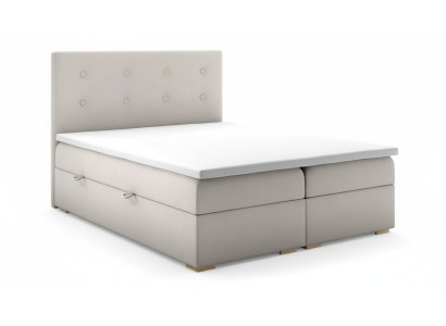 Camera da letto Letto di lusso Letto matrimoniale Stile moderno Letto imbottito Tessuto di design Mobili