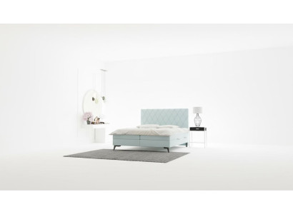 Camera da letto Letto Mobili di lusso Tessuto imbottito Design moderno Letto boxspring