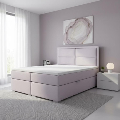 Camera da letto di lusso Letto matrimoniale Letto imbottito Design moderno Mobili Letto a molle a scatola