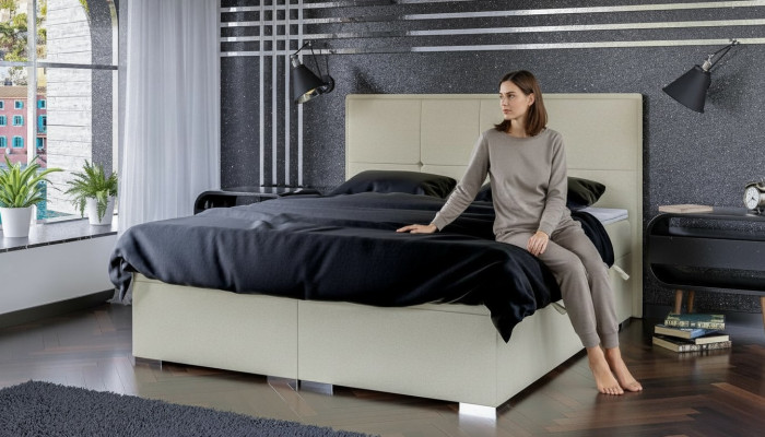 Camera da letto Letto Imbottitura Tessuto Design Lusso Mobili Letto Matrimoniale Letto Boxspring