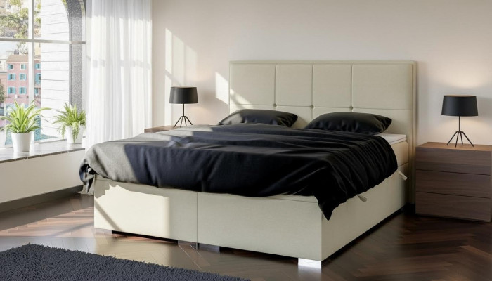 Camera da letto Letto Imbottitura Tessuto Design Lusso Mobili Letto Matrimoniale Letto Boxspring