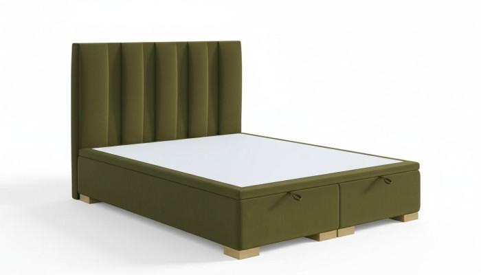 Camera da letto Letto Matrimoniale Moderno Mobili di Design Verde Letto Imbottito