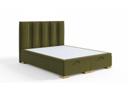Camera da letto Letto Matrimoniale Moderno Mobili di Design Verde Letto Imbottito