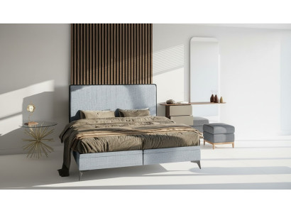 Letto moderno Letto matrimoniale Camera da letto design Mobili imbottiti in stoffa Letti