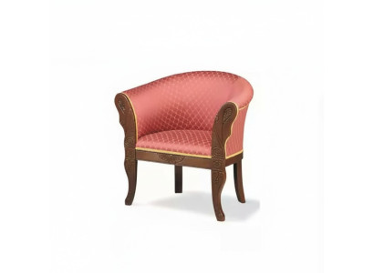 Sedia da designer classica, mobili da soggiorno in tessuto imbottito.