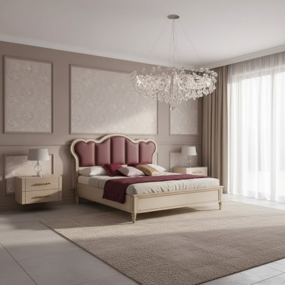 Camera da letto Completamente Tavolini Moderni Letto di Lusso Set di Mobili di Design Nuovo