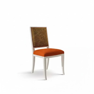 Sedia da pranzo di design in legno stile lusso poltrona classica