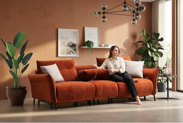 Divano a 4 posti Divano di lusso Design moderno Salotto Mobili nuovi