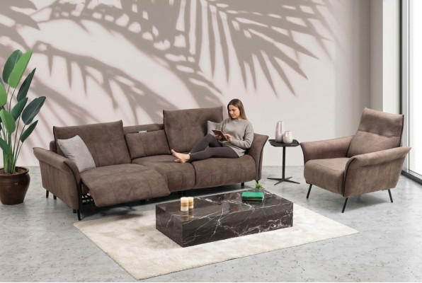 Set completo di lusso divano a quattro posti poltrona design mobili moderni