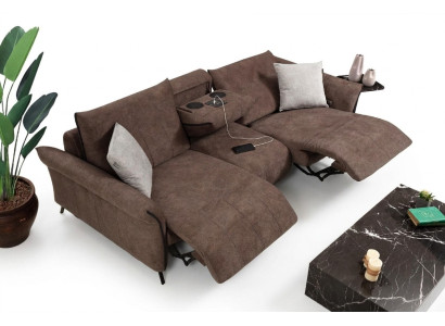 Divano di lusso per il soggiorno, divano a quattro posti, moderno, design nuovo.