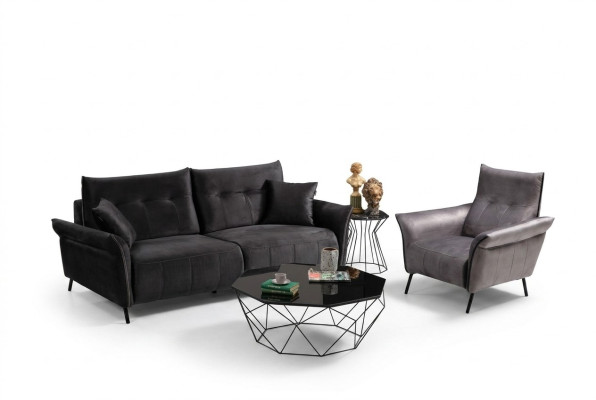 Set di soggiorno Modern Design in stile lussuoso con sofà, 2 pezzi.