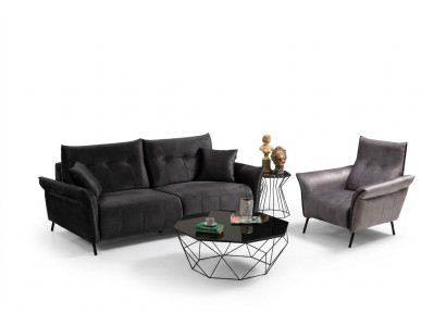 Set di soggiorno Modern Design in stile lussuoso con sofà, 2 pezzi.