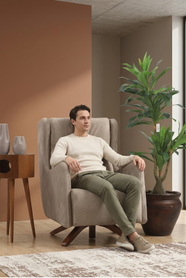 Poltrona monoposto, design per il salotto, mobili moderni, poltrona imbottita.