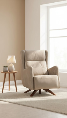 Poltrona monoposto, design per il salotto, mobili moderni, poltrona imbottita.