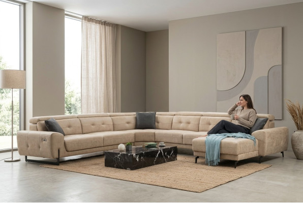 Divano a L a forma di U Mobili da seduta Mobili da seduta di design Divano moderno Divano Divano imbottito