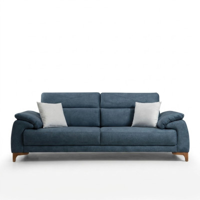 Divano Divano Soggiorno Mobili Moderni Tre Posti Blu Design Divano Imbottito
