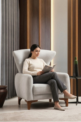 Sedia di lusso Moderno soggiorno Tessile Mobili Design Tessuto imbottito