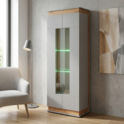 Vetrina bianca lussuosa Armadi da soggiorno in legno, mobili nuovi di design.