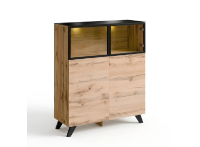 Vetrina Mobili Soggiorno Armadio Legno Arredamento Lusso Design Moderno
