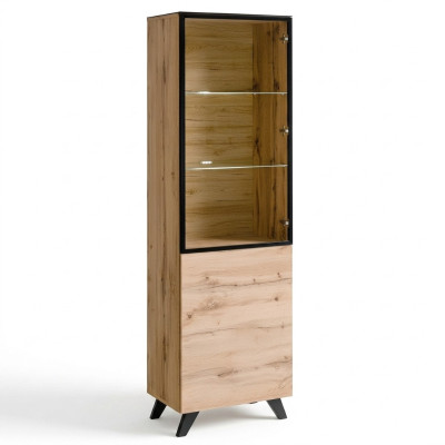 Soggiorno, vetrina di lusso, armadio in legno, mobili moderni, designer arredamento.