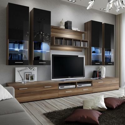 Mobile porta TV da parete Design 4x armadietto da parete Vetrina bassa ripiano a parete Mobili di lusso