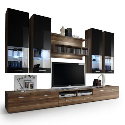 Mobile porta TV da parete Design 4x armadietto da parete Vetrina bassa ripiano a parete Mobili di lusso