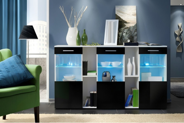 Comò design in legno moderno per soggiorno