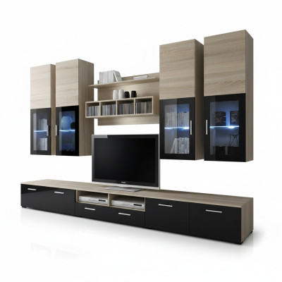 Soggiorno completo supporto TV design armadio a parete lusso parete attrezzata arredamento nuovo.