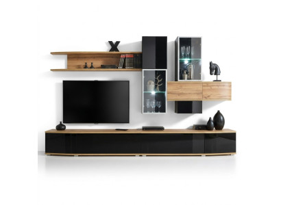 Mobili da salotto di design moderno, design moderno, lusso, pareti, mensole nuove