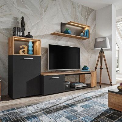 Designer completo soggiorno lusso parete soggiorno moderna in legno