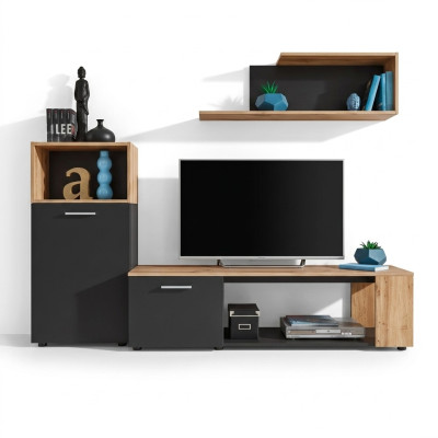 Designer completo soggiorno lusso parete soggiorno moderna in legno