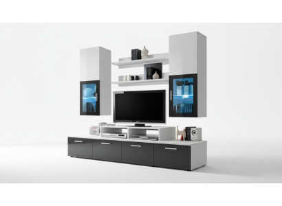 Mobile porta TV completo con parete attrezzata armadio da parete di lusso Moderno Designermöbel