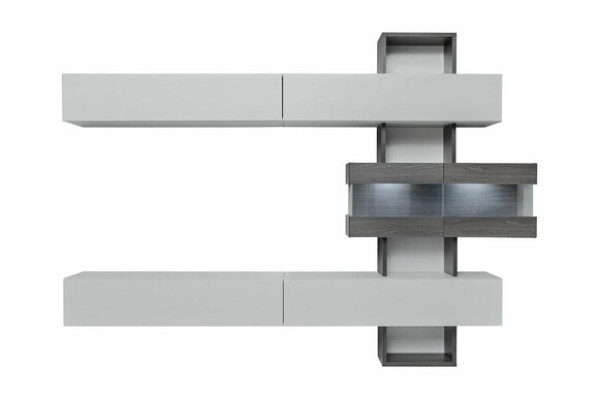 Set completo da soggiorno mobili rtv mobile basso parete attrezzata legno design d'arredo.