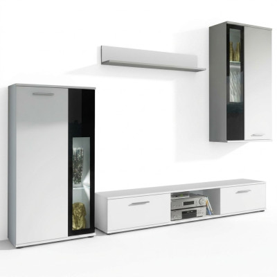 Parete attrezzata completa designer lusso soggiorno mensola moderna arredamento