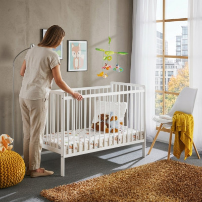 Lettino Camera da letto Letto per bambini Mobili Camera dei bambini Designer bianco Mobili Nuovo