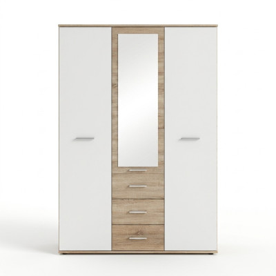 Armadio design di lusso, armadio moderno in stile per l'arredamento della camera da letto in legno.