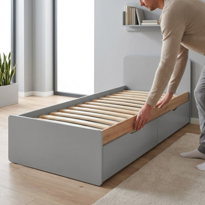 Letto moderno per camera dei giovani arredamento in legno design camera da letto mobile in legno