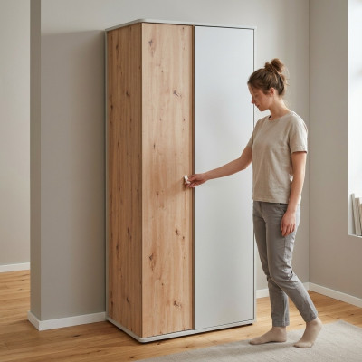 Armadio guardaroba di lusso in legno, mobili da camera da letto di design moderno nuovi
