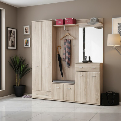 Appendiabiti Guardaroba d'ingresso Design Soggiorno Mobili in legno Moderni Armadio Nuovo
