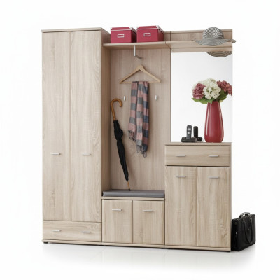 Appendiabiti Guardaroba d'ingresso Design Soggiorno Mobili in legno Moderni Armadio Nuovo