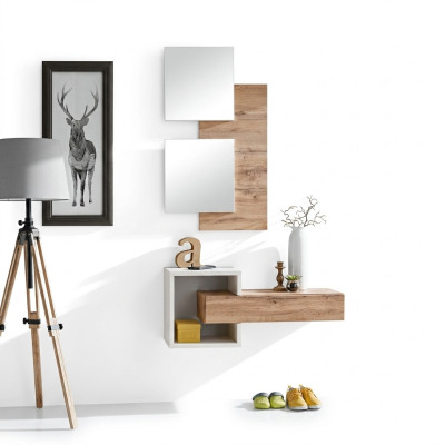 Design Set 4 pezzi Arredamento Ingresso Moderno Scaffale a Parete di Design Nuovo Mobili