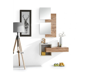 Design Set 4 pezzi Arredamento Ingresso Moderno Scaffale a Parete di Design Nuovo Mobili