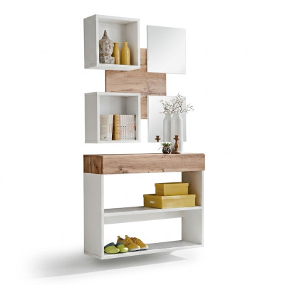 Set di scarpiere di lusso per ingresso design moderno in legno
